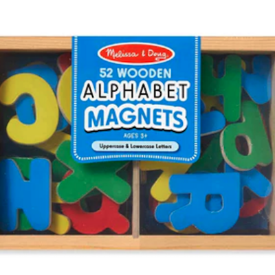 Melissa & Doug Magnetic Wooden Alphabet