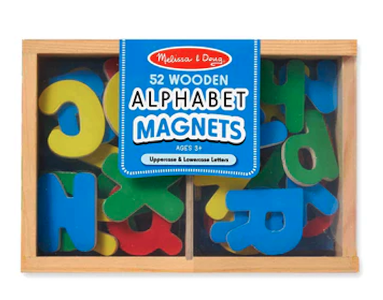 Melissa & Doug Magnetic Wooden Alphabet