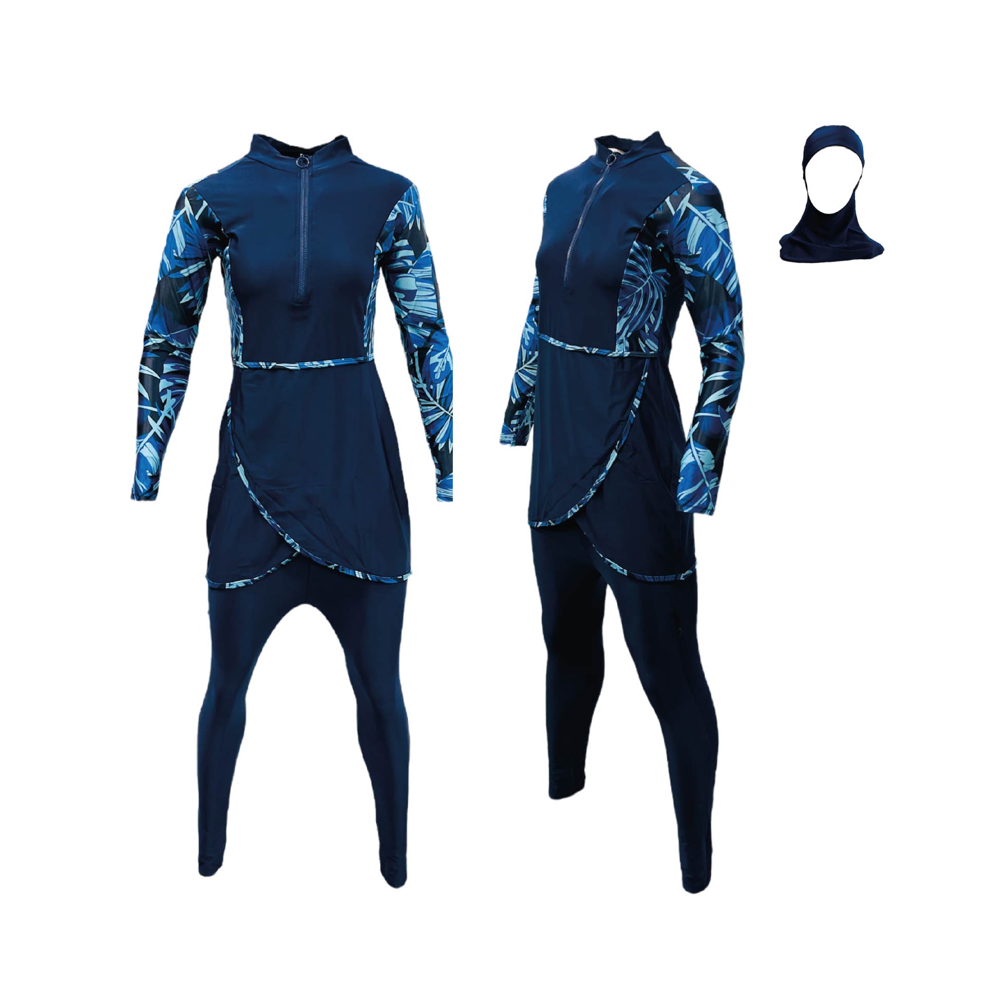 Burkini Navy Floral 3 Piece