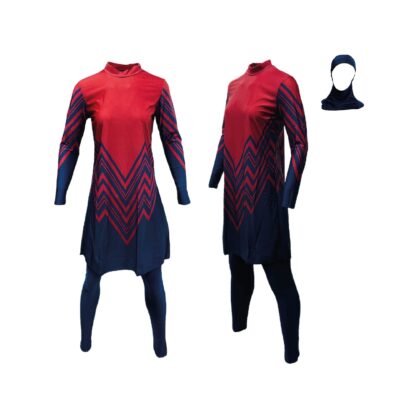 Burkini Red Navy 3 Piece