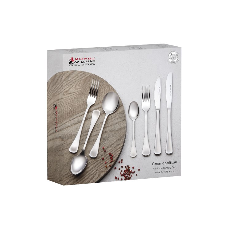 Maxwell & Williams Cosmopolitan Cutlery Set, 42pc