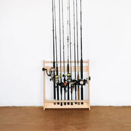 BOWLZIE Fishing Rod Rack – Freestanding 10 Rod Holder - Image 2