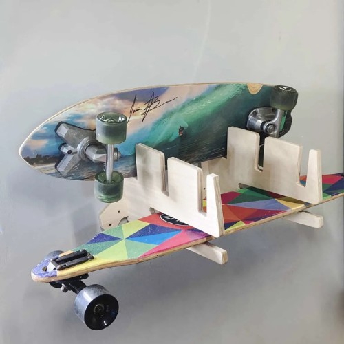 Harrie 4 Skateboard Rack – Wall Mounted Storage for Skateboards & Longboards - Image 2
