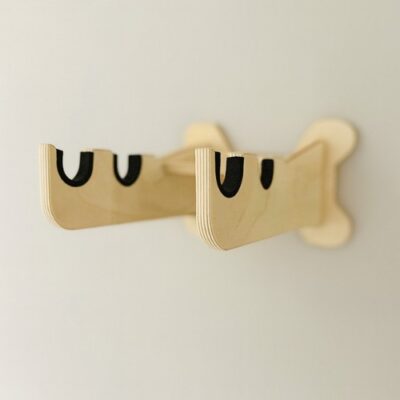 TICKY – Wall Mounted Padel & Tennis Racket Rack for 2 Rackets