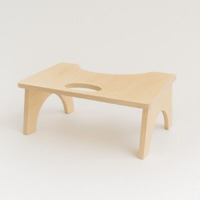 WILLSIE Ergonomic Toilet Stool – Birch Plywood Squat Stool